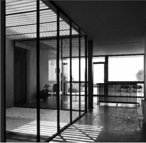 Josep M. Sostres. Interior casa Moratiel, 1955-57. Fuente: Wikiarquitectura